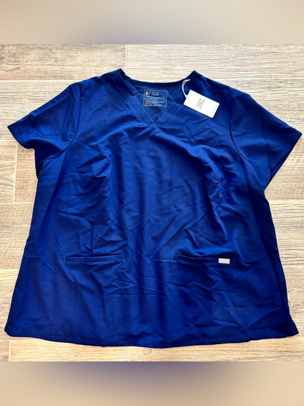 Figs Technical Collection Scrub top Navy Blue Women’s 4XL